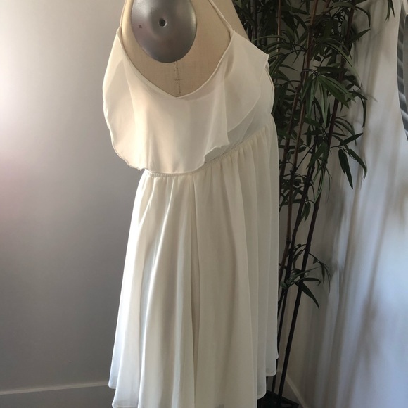 ✨TOBI Off With Your Shoulders White/Cream Dress Size S - Picture 5 of 7